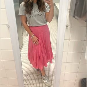 Pink Midi Skirt